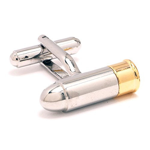 Bullet Silver Metal Cuffinks for Men - SHOPWITHSTYLE