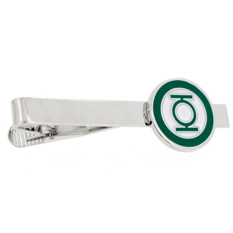 Green Lantern and White Enamel Tie Clip - SHOPWITHSTYLE