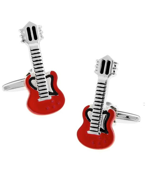Red Guitar Cuffinks for Men - SHOPWITHSTYLE