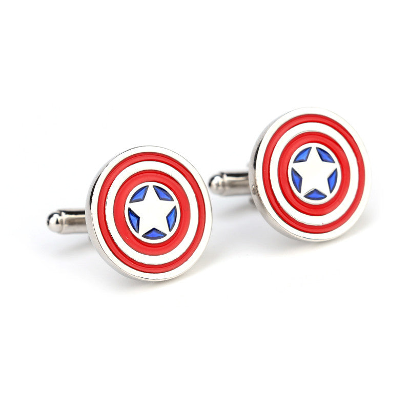 Captain America Shield Cufflinks for men - SHOPWITHSTYLE