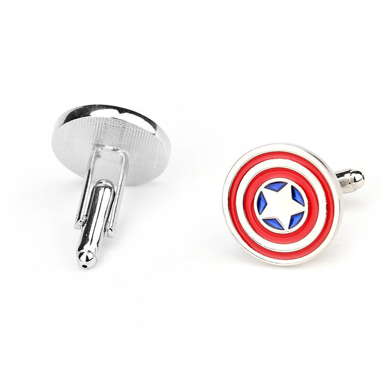 Captain America Shield Cufflinks for men - SHOPWITHSTYLE