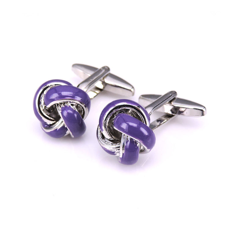 Purple Knot Cufflinks - SHOPWITHSTYLE