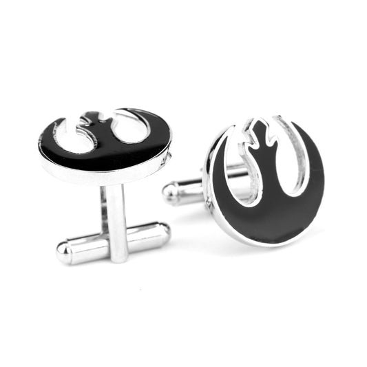 Stars Wars Custom Novelty Black Metal Cuffinks for Men - SHOPWITHSTYLE