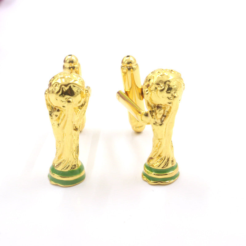 Football Worldcup Gold Metal Cuffinks for Men - SHOPWITHSTYLE