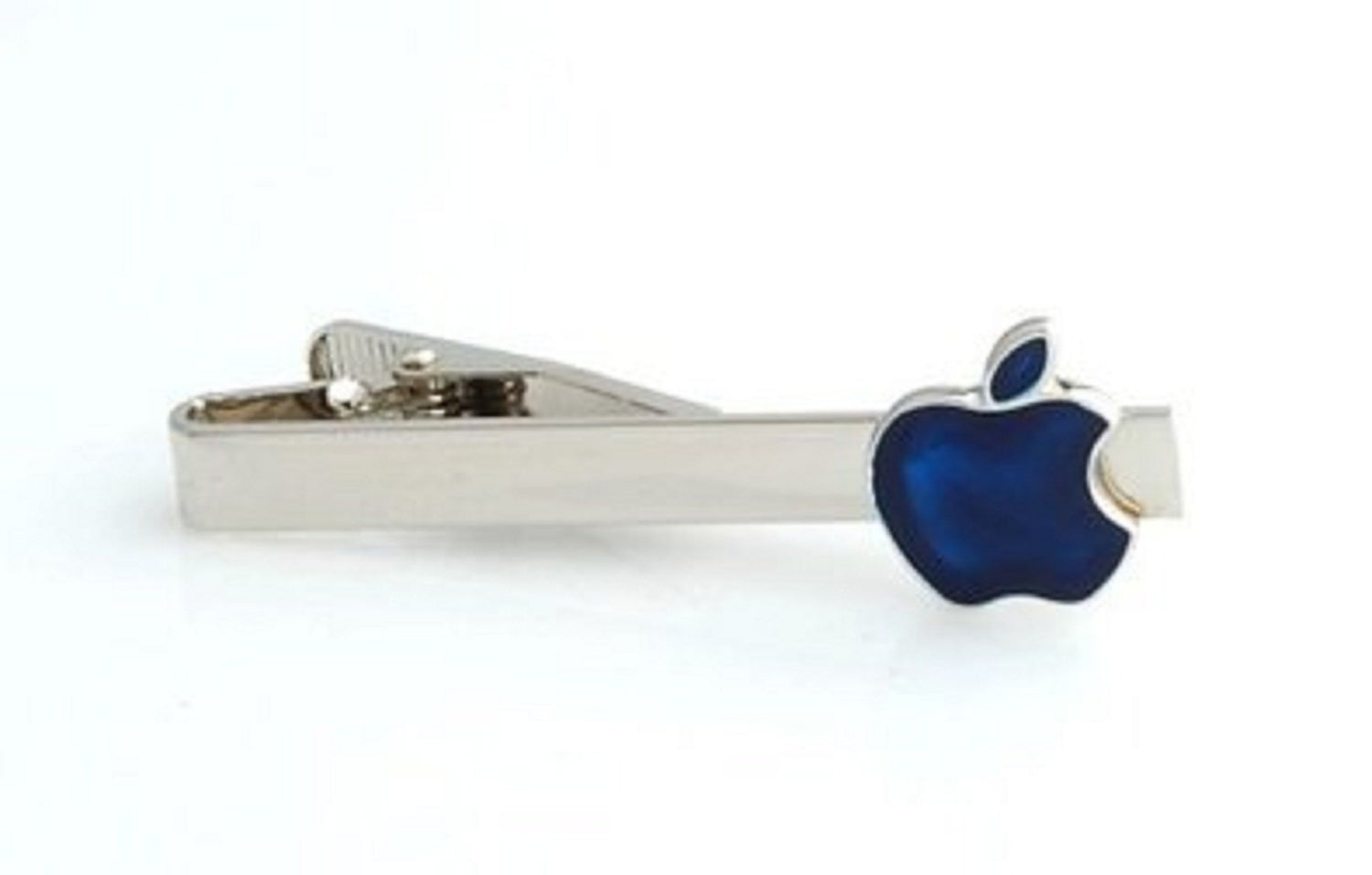 Blue Apple Logo Tie Clip for Men - SHOPWITHSTYLE