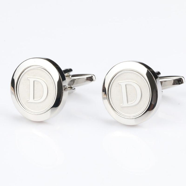 Personalized Round Letter D Cufflinks - SHOPWITHSTYLE