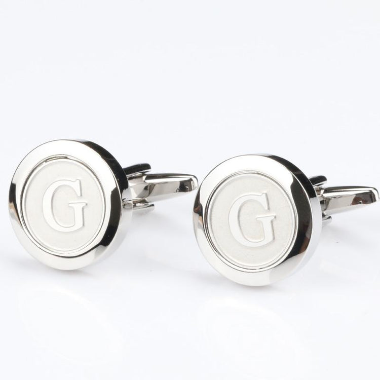 Personalized Round Letter G Cufflinks - SHOPWITHSTYLE