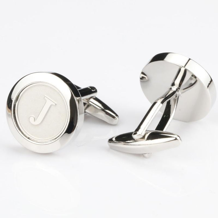 Personalized Round Letter J Cufflinks - SHOPWITHSTYLE