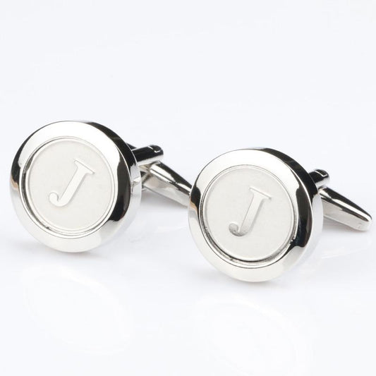 Personalized Round Letter J Cufflinks - SHOPWITHSTYLE