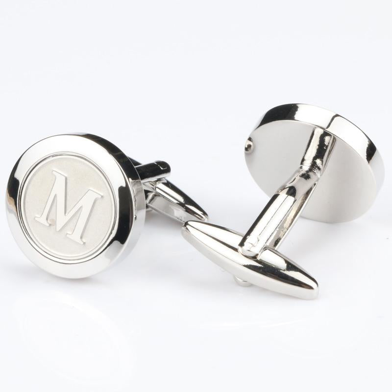 Personalized Round Letter M Cufflinks - SHOPWITHSTYLE