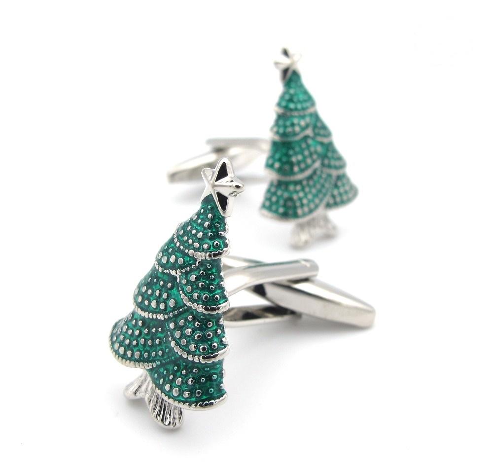 Christmas Tree Cuffinks - SHOPWITHSTYLE