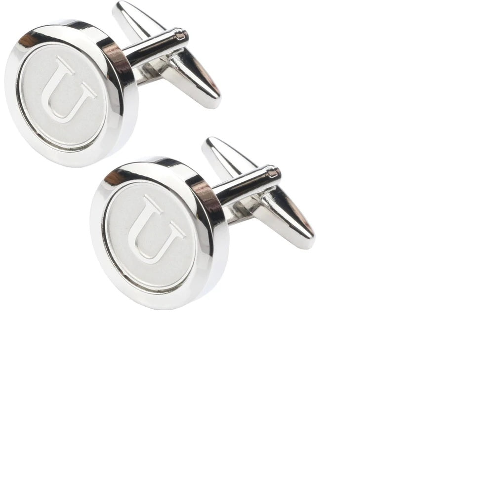 Personalized Round Letter U Cuff links - SHOPWITHSTYLE