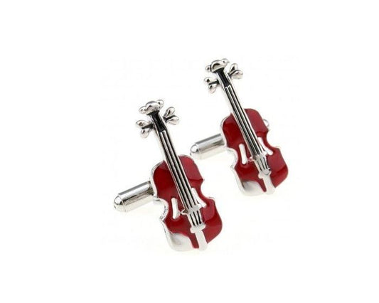 Red Violin Cufflinks - SHOPWITHSTYLE