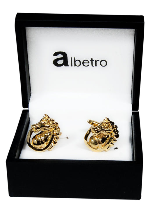 Vintage Golden Horse Head Cuff Links - SHOPWITHSTYLE