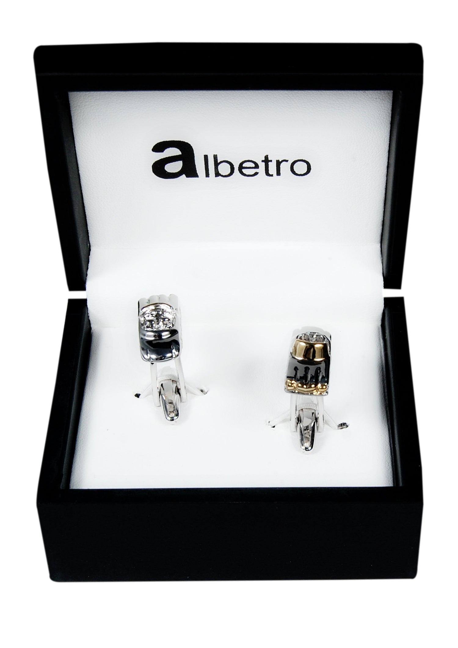 Silver and Gold Tone Car Cufflinks - SHOPWITHSTYLE