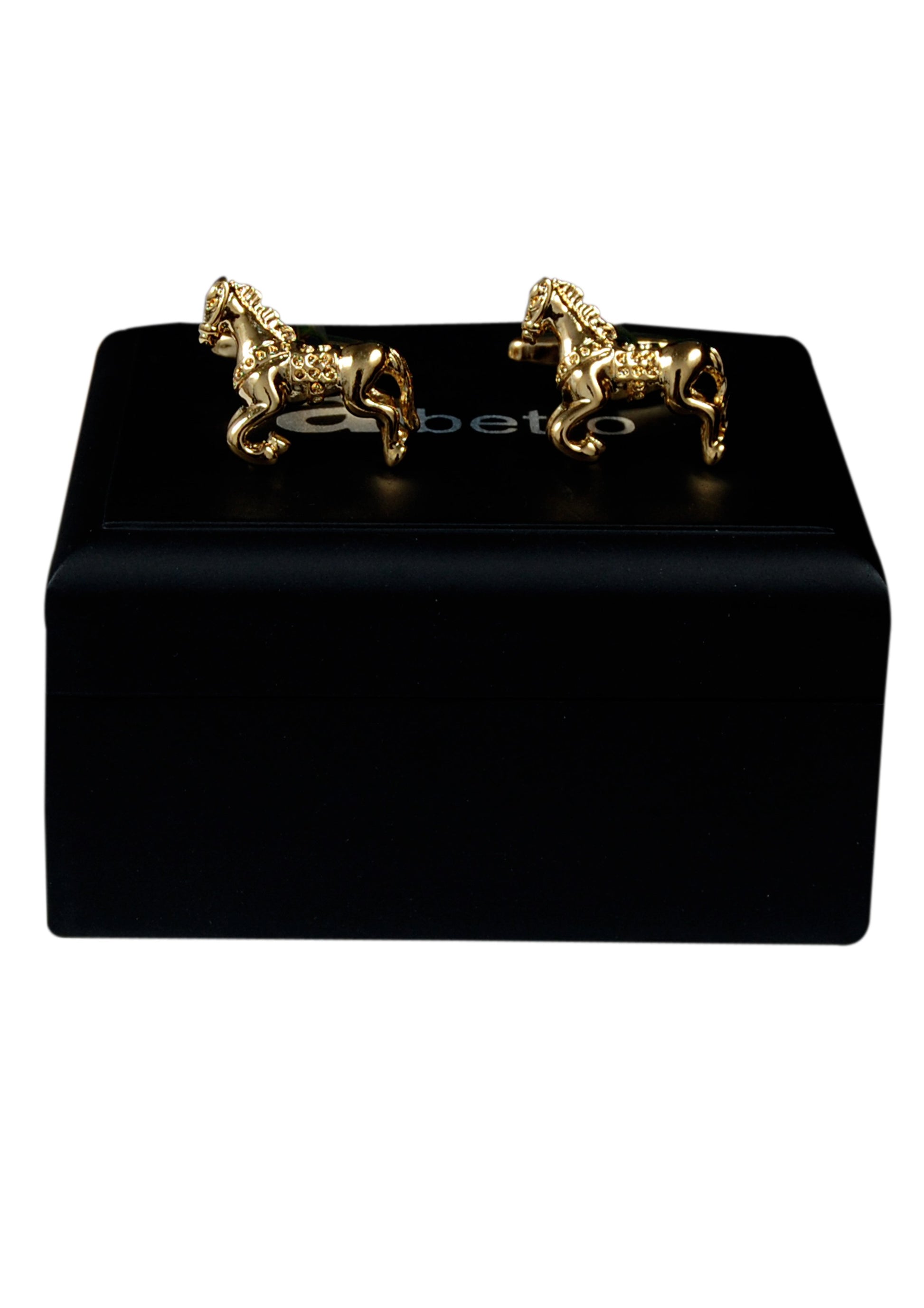 Gold Stallion Cufflinks - SHOPWITHSTYLE
