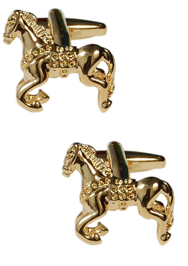 Gold Stallion Cufflinks - SHOPWITHSTYLE