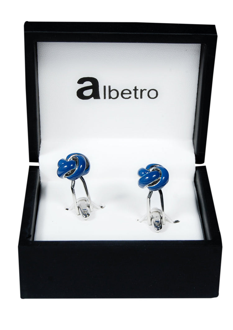 Blue Knot Cufflinks - SHOPWITHSTYLE