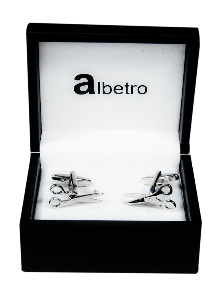 Silver Scissors Cufflinks - SHOPWITHSTYLE