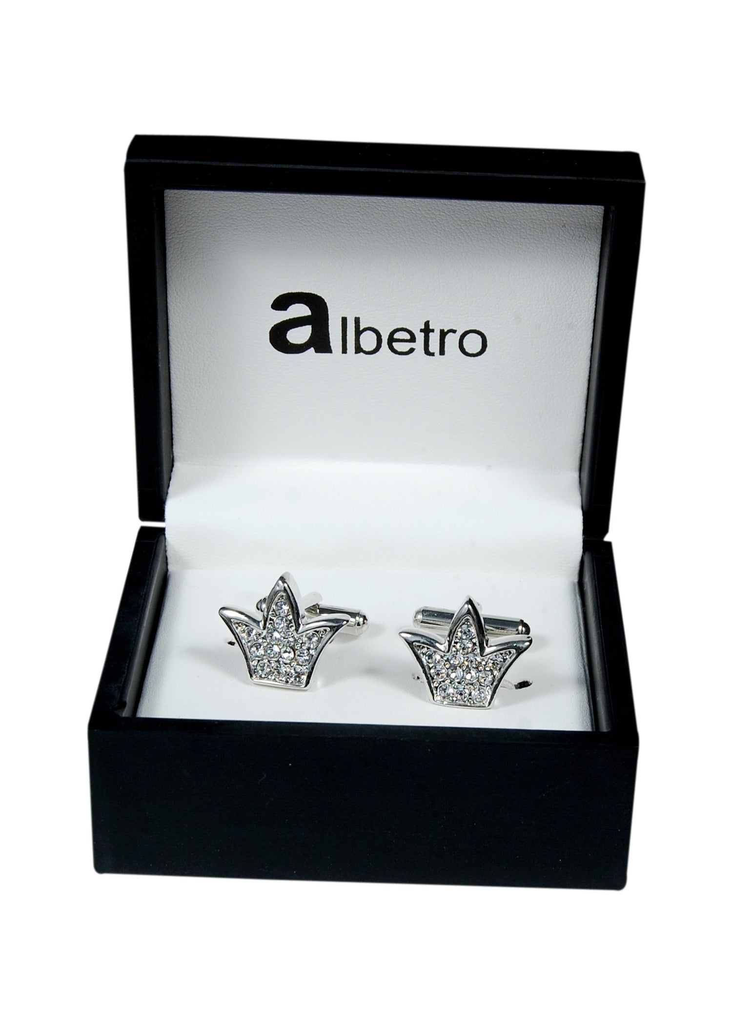 Crystal Royal Crown Cufflinks - SHOPWITHSTYLE