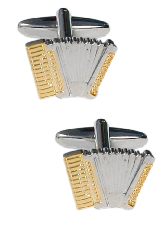 Gold Tone Accordion Music Cufflinks - SHOPWITHSTYLE