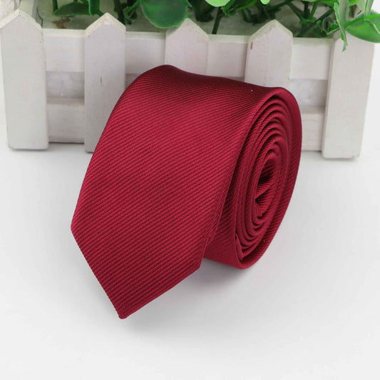 6CM Solid Red Tie