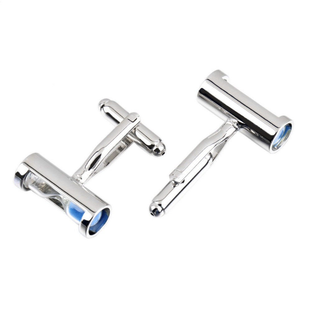 Blue Hourglass Cufflinks - SHOPWITHSTYLE