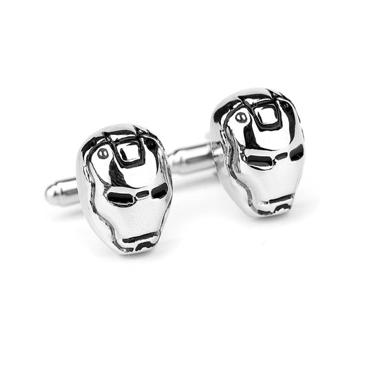 Iron Man Silver Alloy Cufflinks For Men 73 - SHOPWITHSTYLE