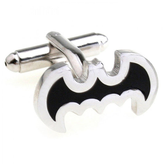 Batman Black Stainless Steel Cufflinks For Men - SHOPWITHSTYLE