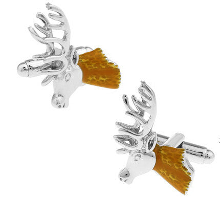 Novelty Deer Animal Cufflinks - SHOPWITHSTYLE