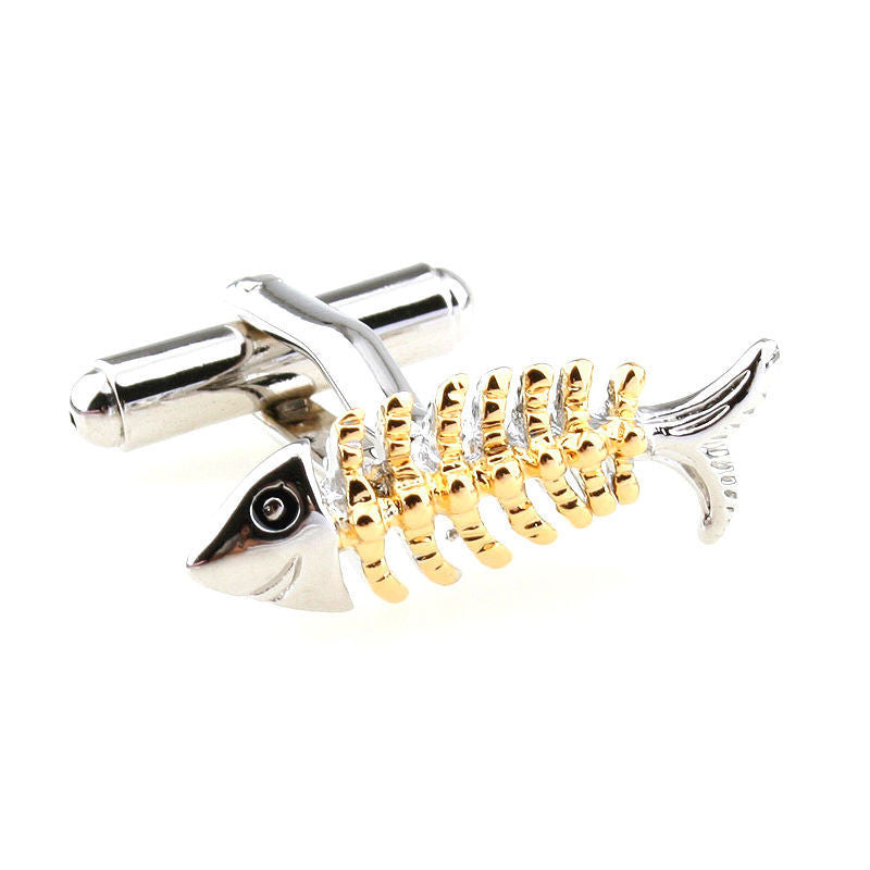 The Fish Bone Cufflinks - SHOPWITHSTYLE