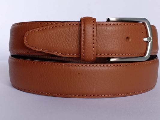 Formal Smooth Leather Dress Belt