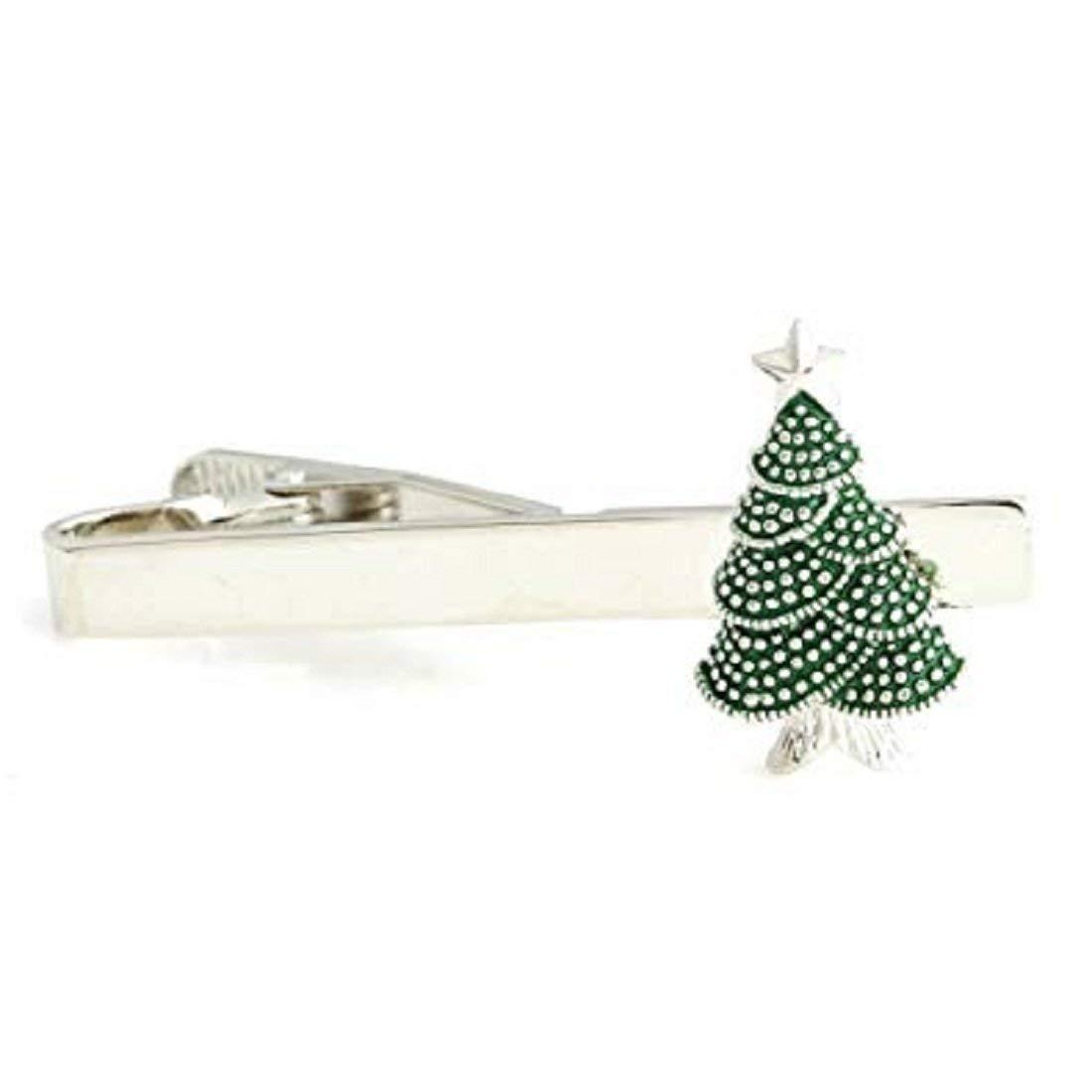 Albetro Christmas Tree Santa Claus Winter Tie Clip - SHOPWITHSTYLE