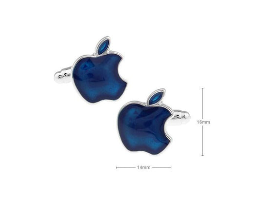 Blue Apple Cufflinks - SHOPWITHSTYLE
