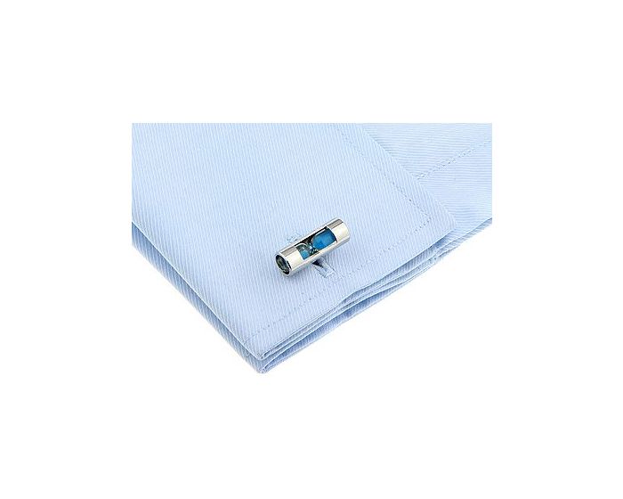 Blue Hourglass Cufflinks - SHOPWITHSTYLE