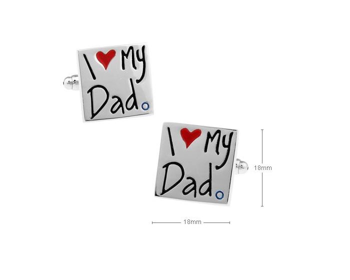 I Love My Dad Cufflinks - SHOPWITHSTYLE