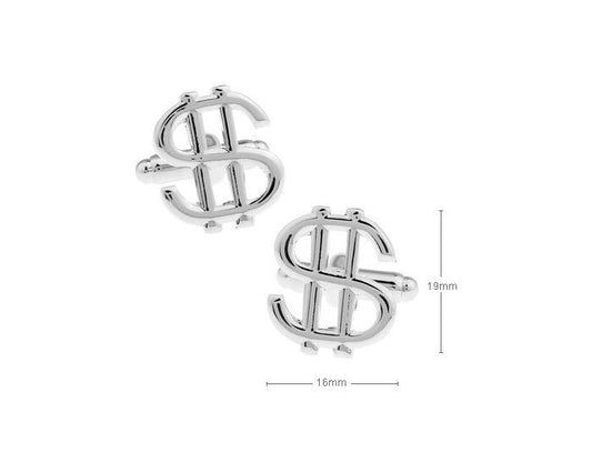 Dollar Sign Cufflinks - SHOPWITHSTYLE