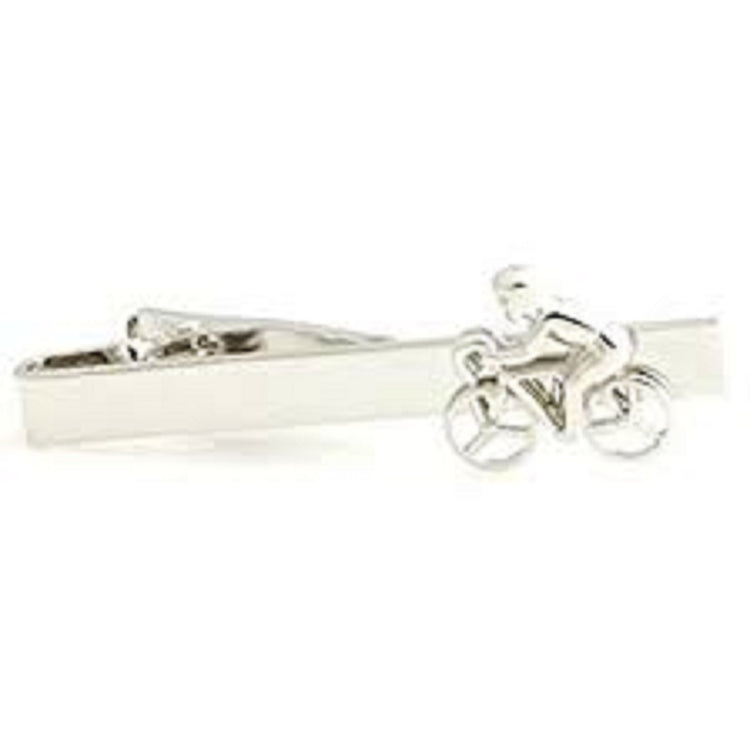 Silver-Tone Bicycle Cyclist Tie Clip for Men - SHOPWITHSTYLE