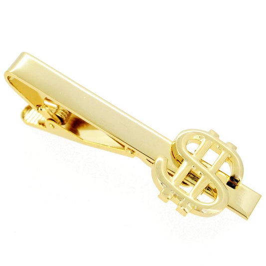 Albetro Gold Dollar Tie Clip Bar - SHOPWITHSTYLE