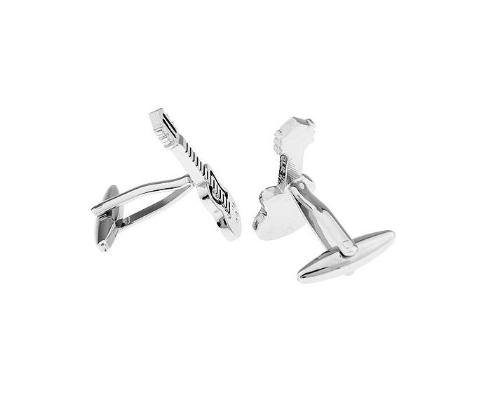 Platinum Plated Guitar Cufflinks - SHOPWITHSTYLE