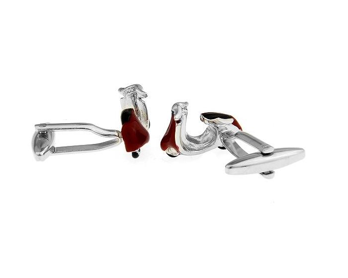 Funky Red Moped Cufflinks - SHOPWITHSTYLE