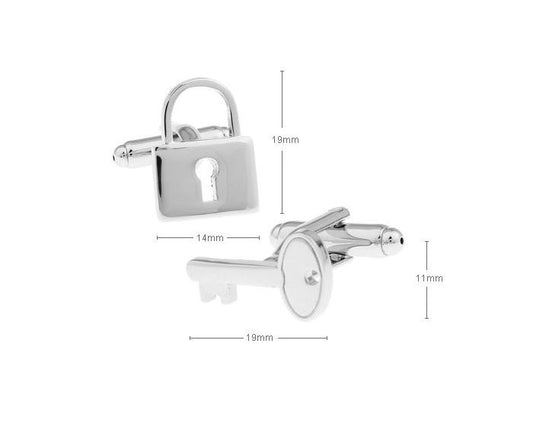 Padlock & Key Cufflinks - SHOPWITHSTYLE