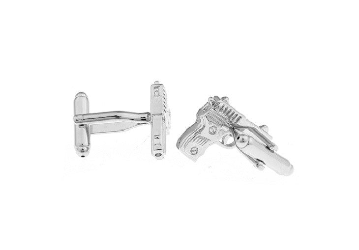 Pistol Shape Copper Cufflinks For Men - SHOPWITHSTYLE