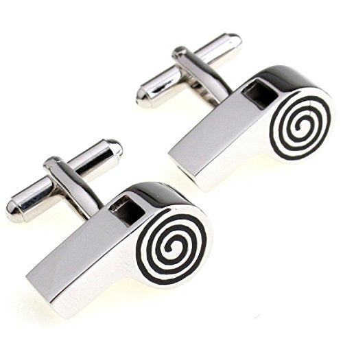Whistle Silver Fun Cufflinks - SHOPWITHSTYLE