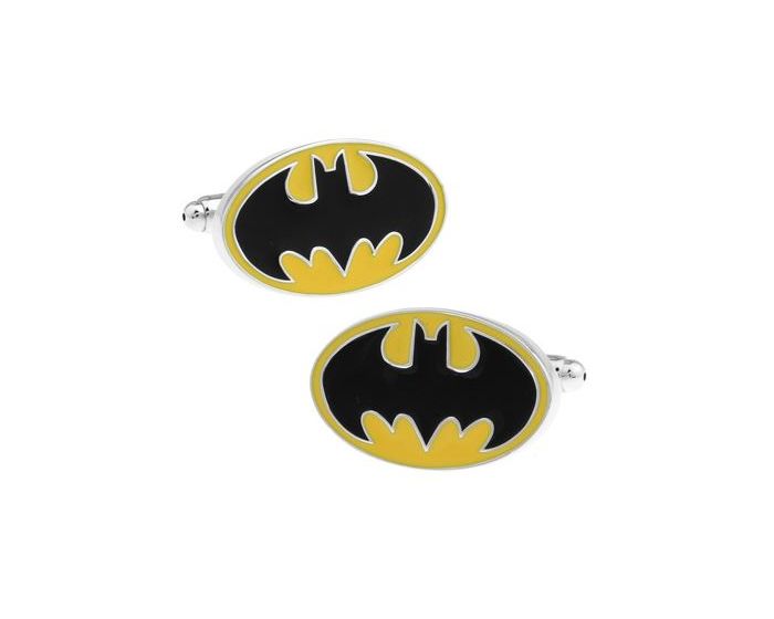 Yellow Batman Badge Cufflinks - SHOPWITHSTYLE